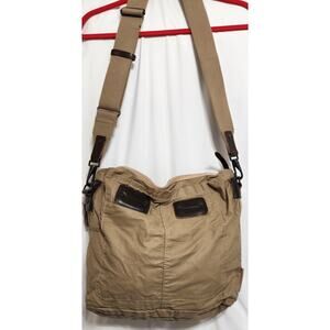 The Property Of Messenger Bag Khaki Brown Shoulder Satchel Pre-owned